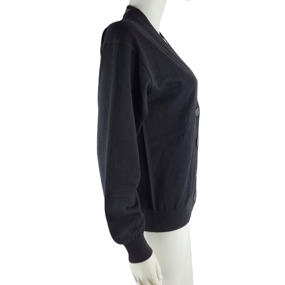 Burberry Black Merino Wool Cardigan - Picture 3 of 7